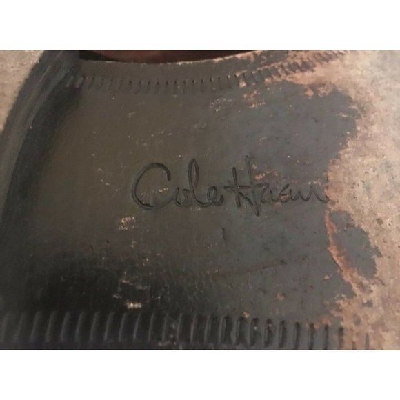 COLE HAAN Beckett Center Seam Cognac Lace Up Mens Dress Shoes Oxfords 10M C06400 - Picture 9 of 10